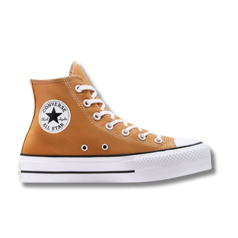 נעלי אולסטאר CHUCK TAYLOR LIFT נשים - כתום / לבן